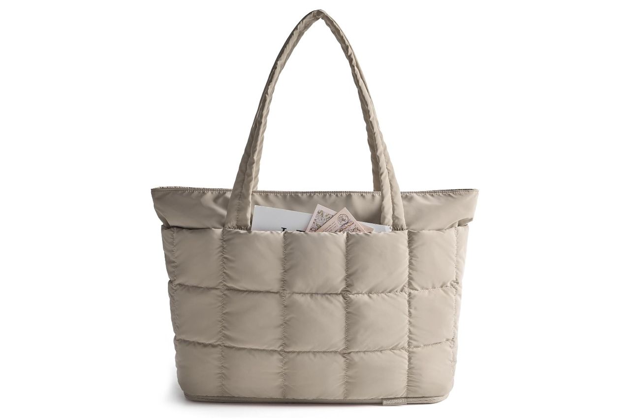 bagsmart expandable tote bag for women puffer