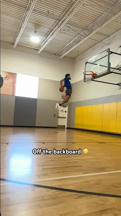 Behind the back off the backboard?