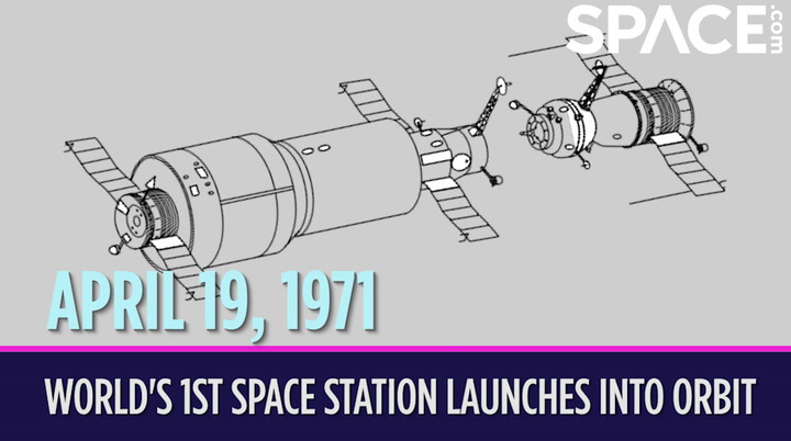 OTD in space – April 19: World's 1st space station launches into orbit
