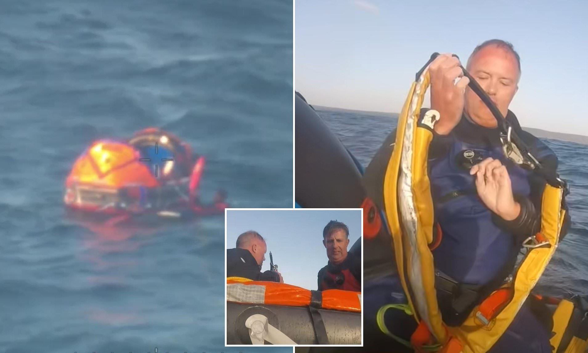 Miraculous rescue footage as two divers are saved after spending 22 ...