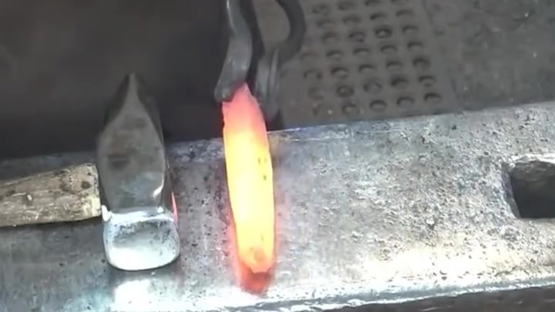 Refining iron bloom into usable steel