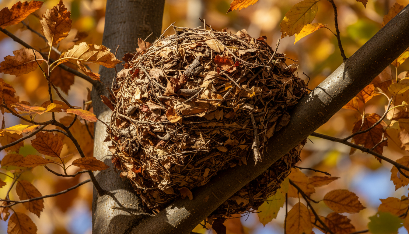 Is that leafy ball in your tree what you think it is?