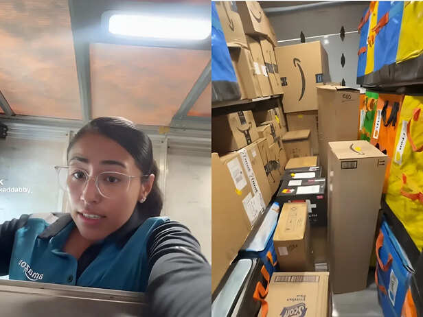 Internet reacts as Amazon driver shares packed delivery van and 400 ...