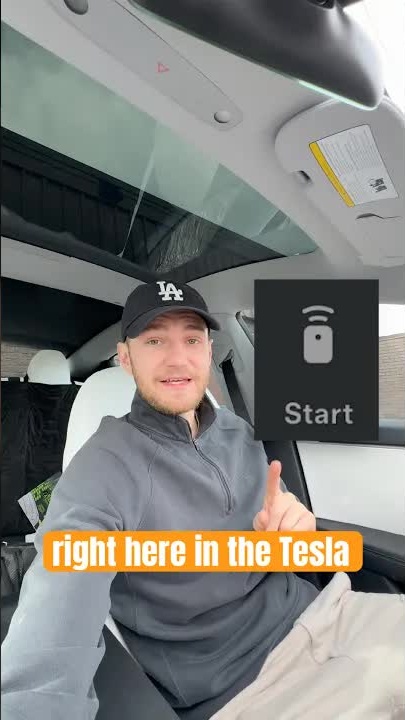 Tesla’s secret ‘start’ button… what it actually does 😳 #shorts #tesla
