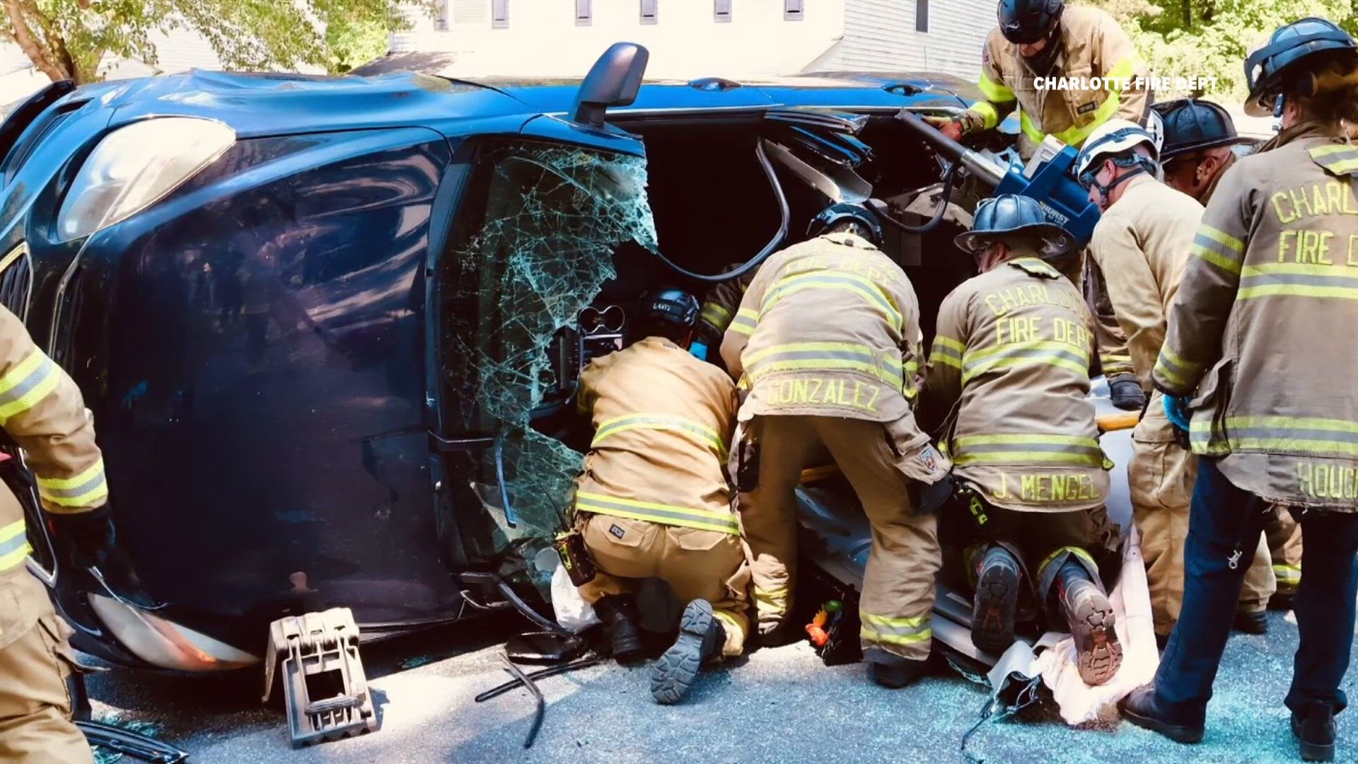 Driver hospitalized after rollover crash