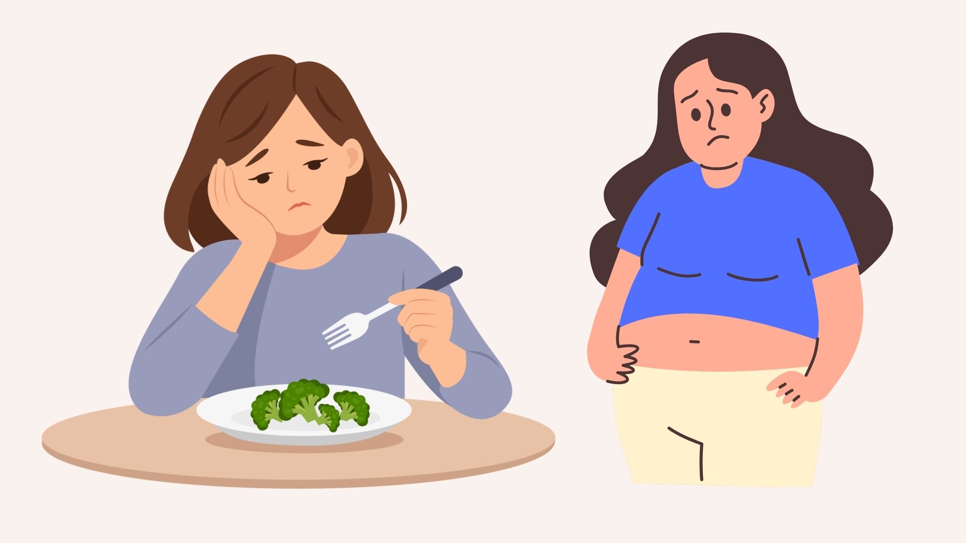 Lý do ăn nhiều rau không giảm mỡ bụng