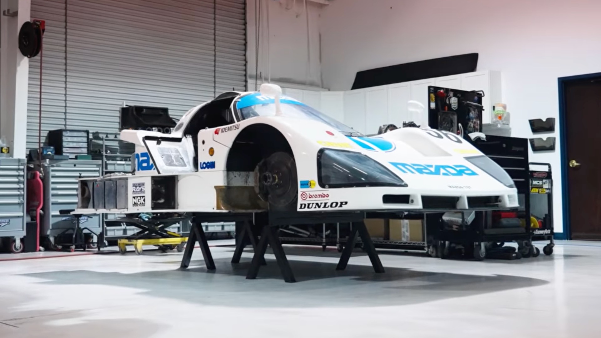 Mazda made a six-minute mini doc about its Le Mans 787 four-rotor rebuild