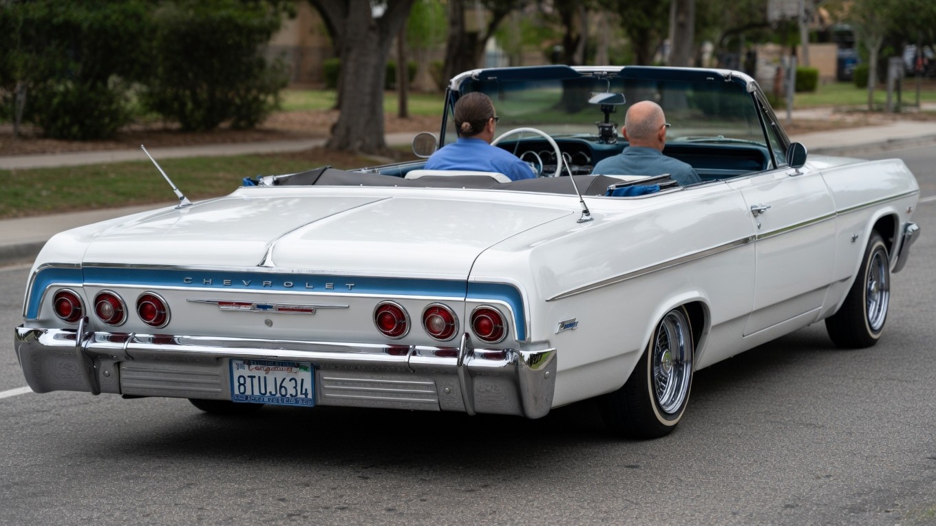 Vintage Impala lowrider showcases custom convertible style