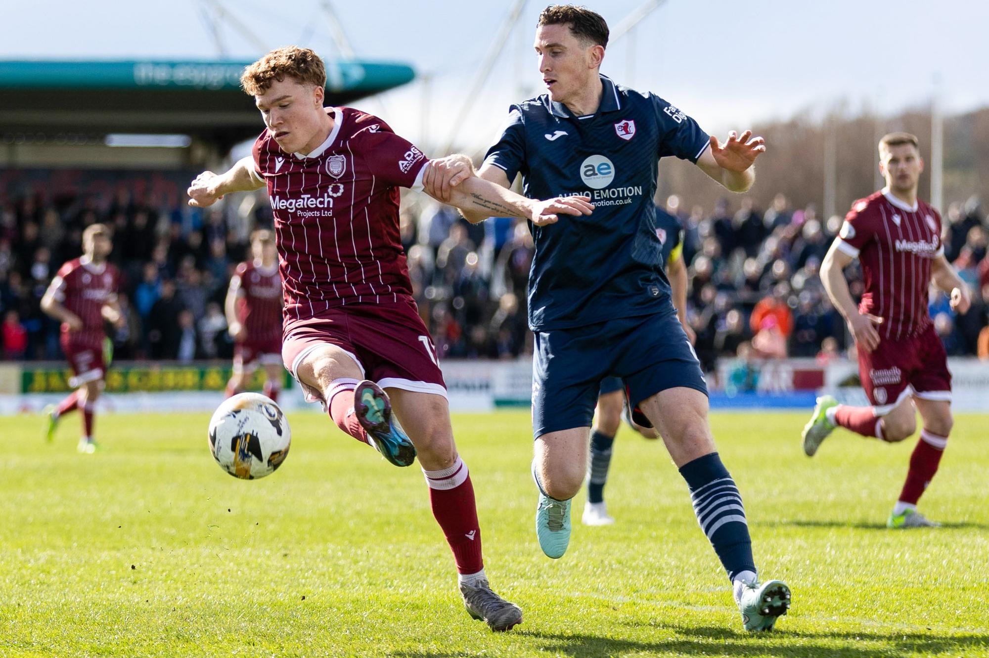 Defeat in Angus all but dashes Raith Rovers’ hopes of making play-offs
