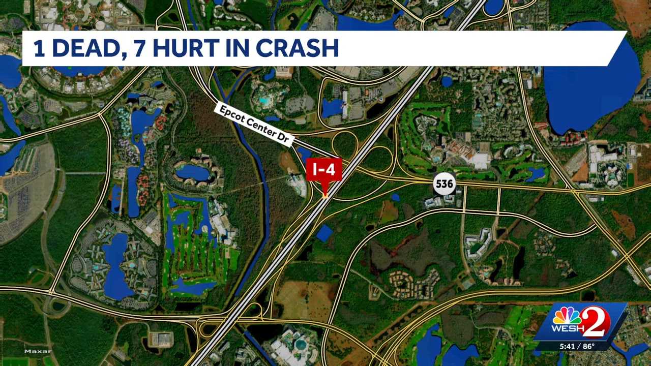 An overnight crash on I-4 kills 1, injures 7 others in Orange County