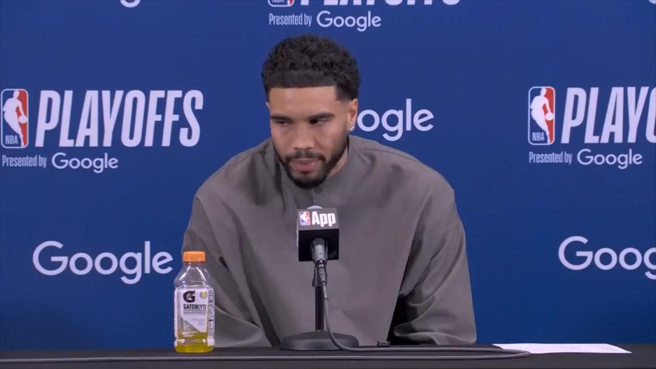 'I'm still rehabbing, right?' - Tatum scores 25 in Game 1 vs. Sixers