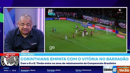 Corinthians chega a 9 jogos sem vitórias no Brasileirão e entra na zona ...
