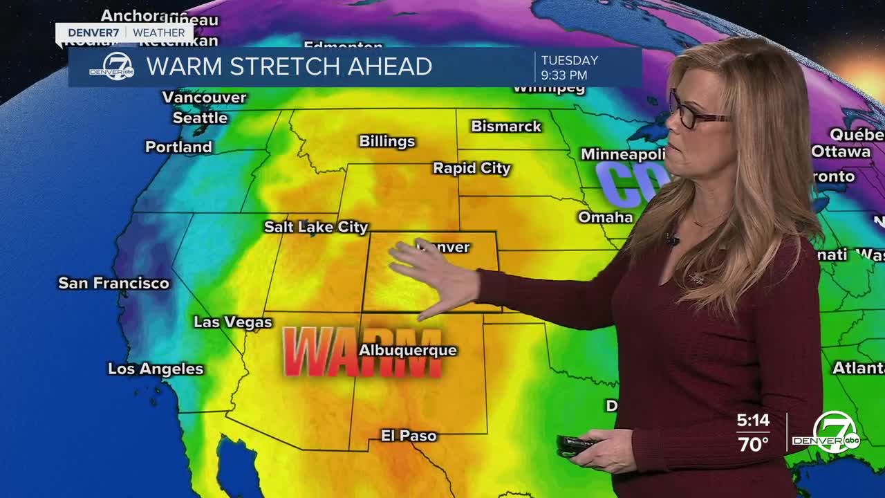 Hot weather moves in to start the week