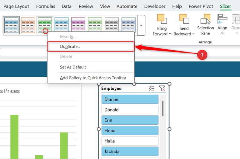 How to customize Excel slicer styles and colors