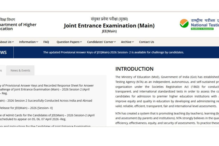 JEE Mains Result 2026 Session 2 Live Updates: JEE Main Final Scorecard ...