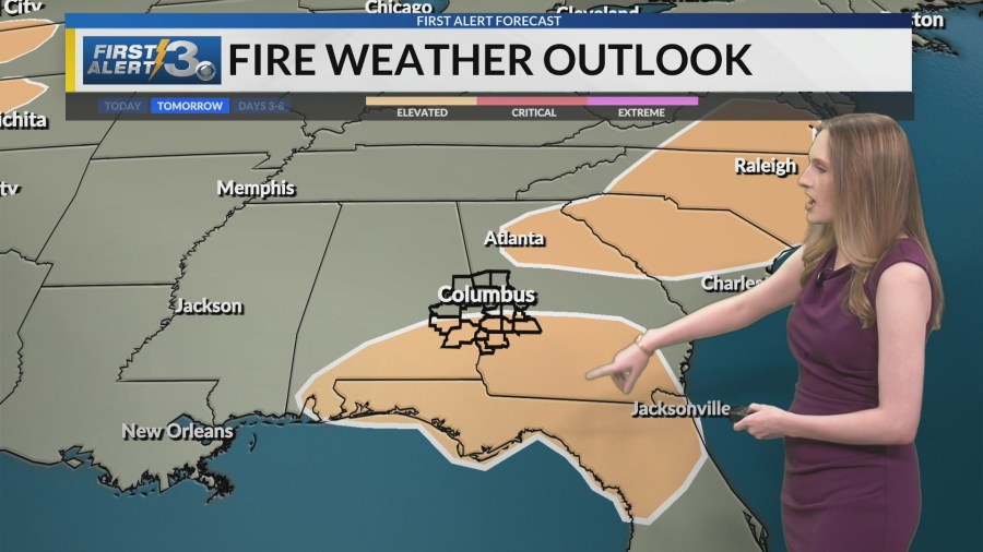 Cold front brings cooler temps, fire danger to Columbus