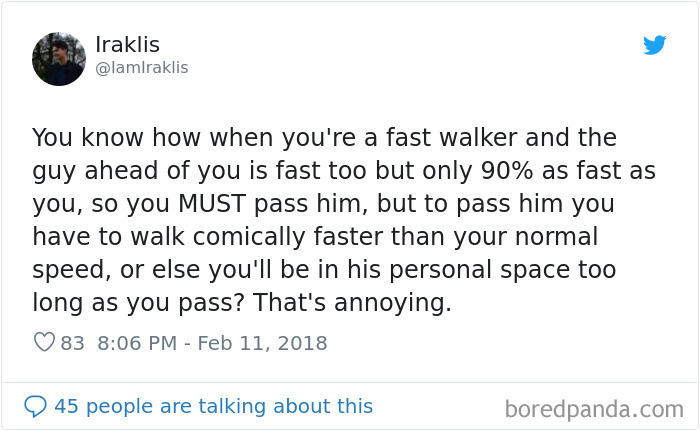 45 people post things that annoy them more than they should