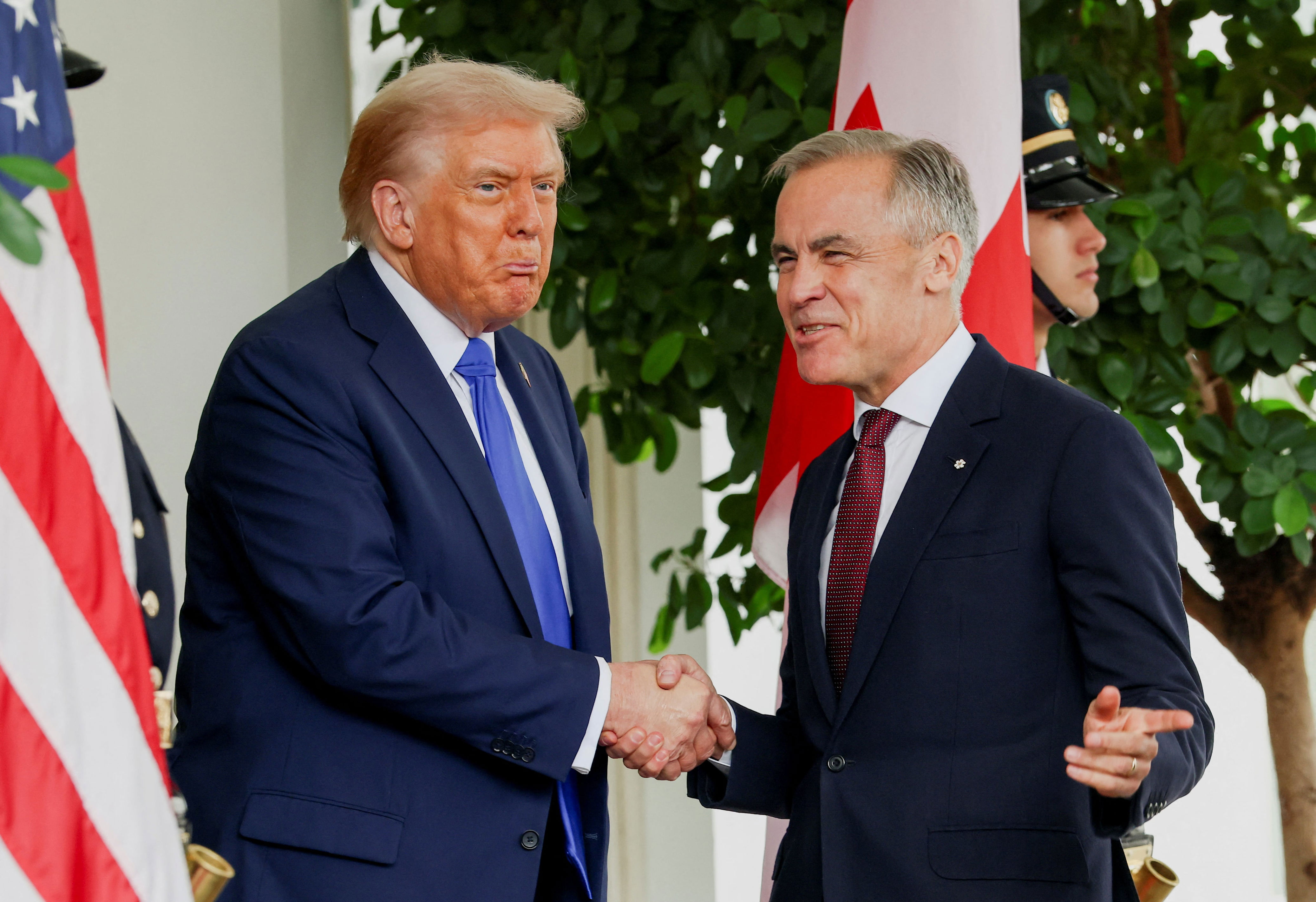 Trump, 79, has repeatedly threatened to turn Canada into the “51st state” by annexing the country, and has slapped tariffs on Canadian steel, aluminum, and automobiles. / Evelyn Hockstein / Evelyn Hockstein/REUTERS