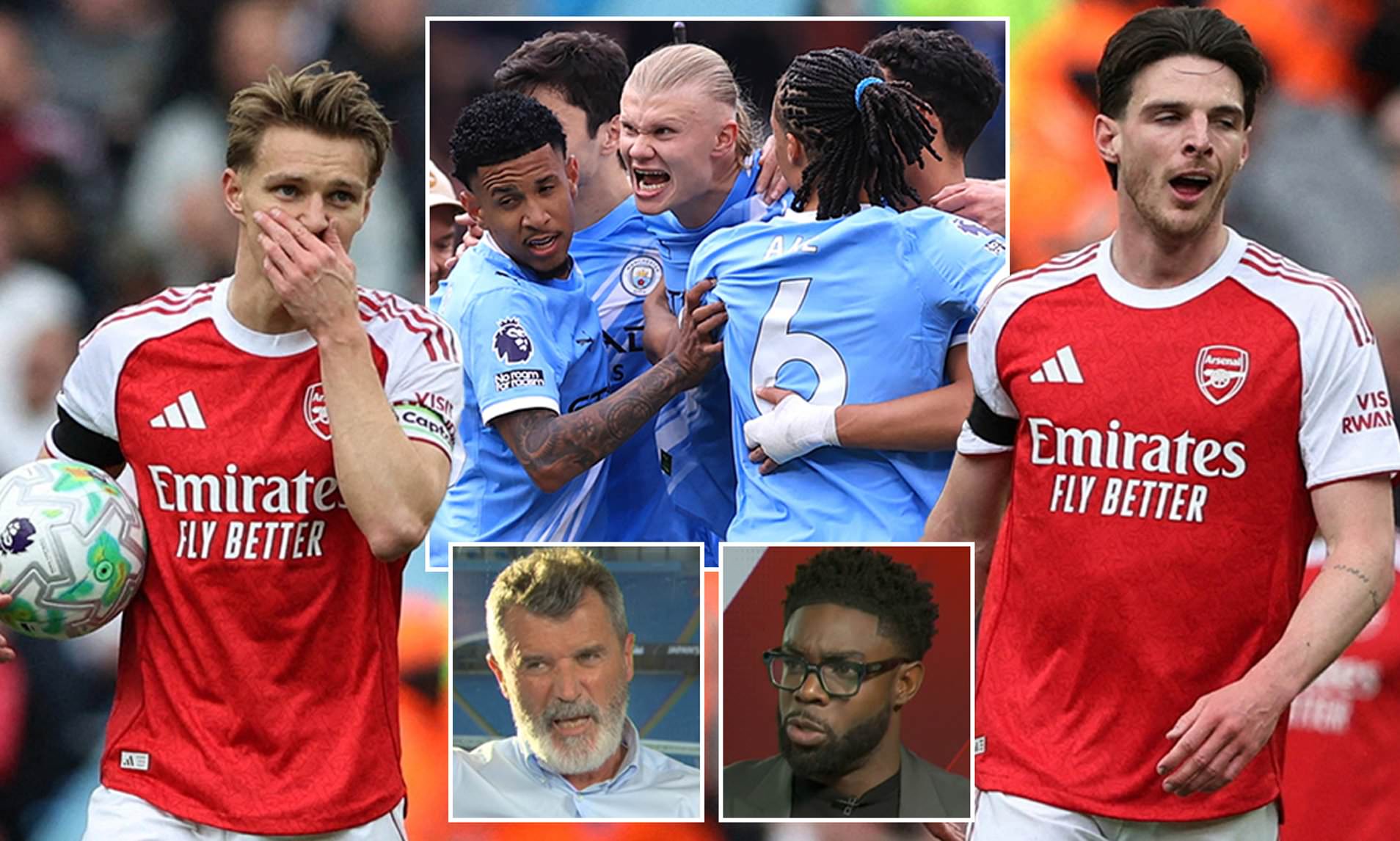 Sarcastic Roy Keane clashes with Micah Richards and Gary Neville over ...
