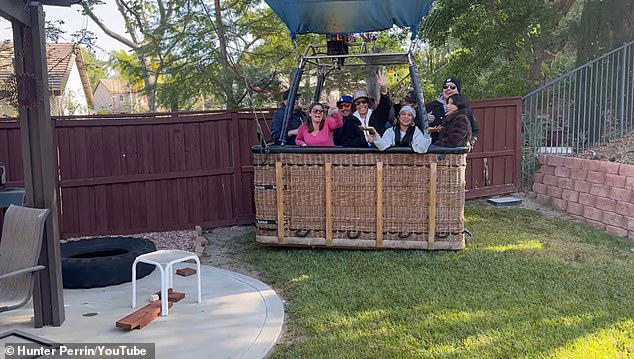 Homeowners' shock as hot air balloon makes emergency crash landing in ...