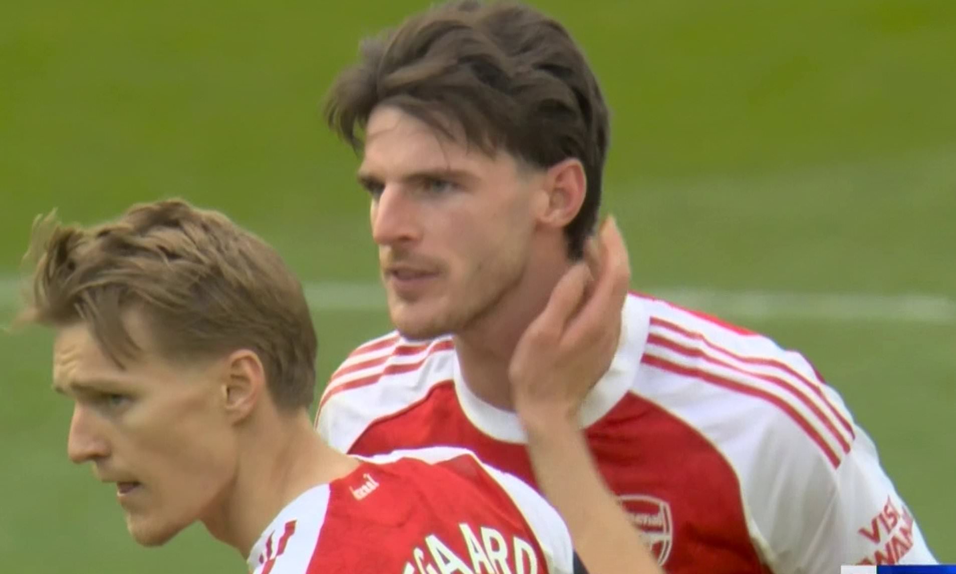 Revealed: Declan Rice's defiant three-word message to Arsenal team-mate ...