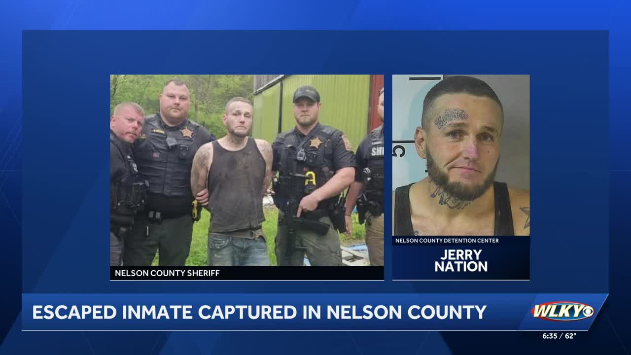Escaped Kentucky inmate caught in Nelson County
