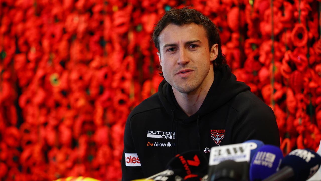 Bombers set to lose Ridley for Anzac Day, Moore upbeat