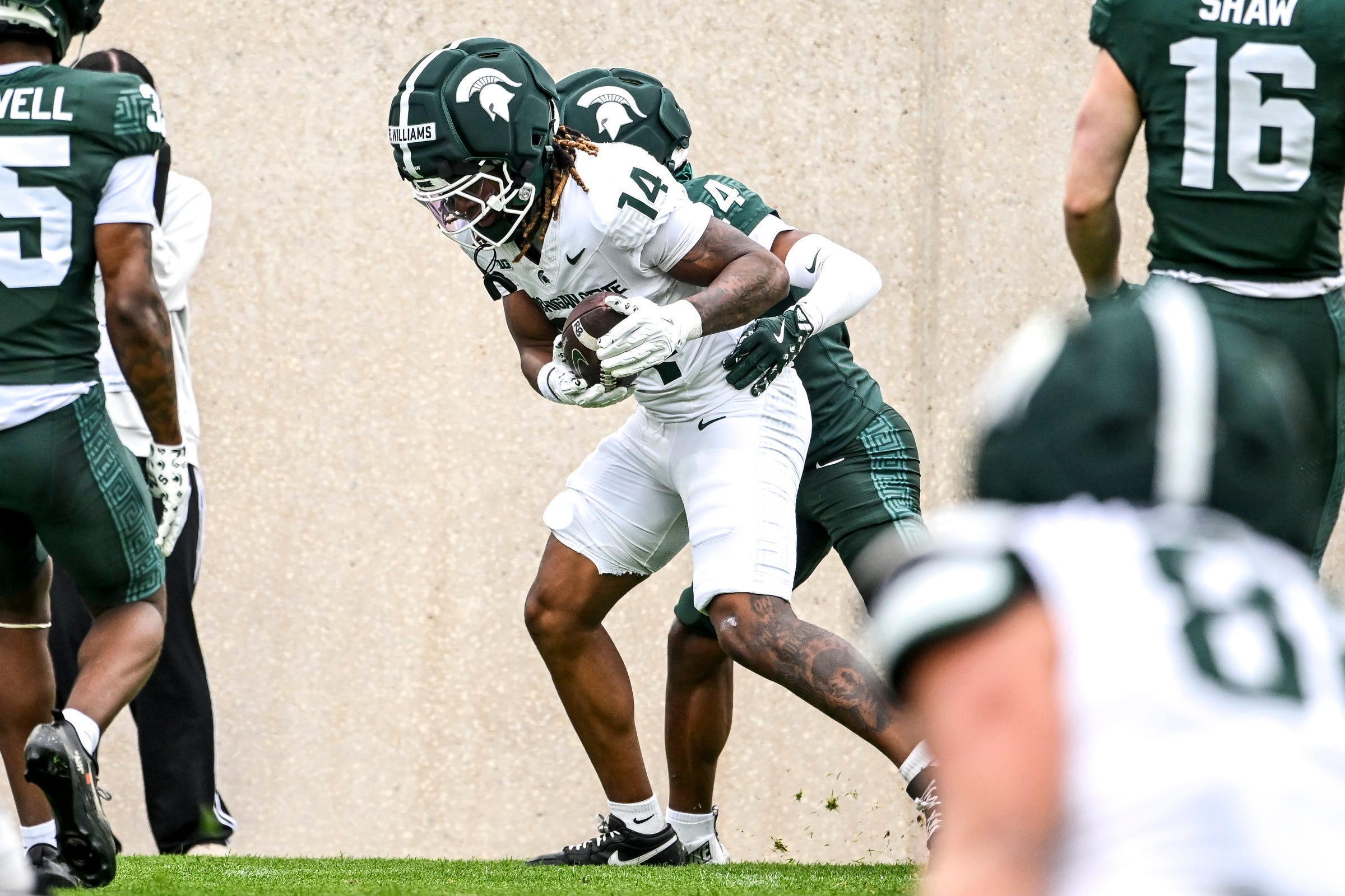 Young MSU wide receiver highlighted by Fitzgerald in final spring press ...