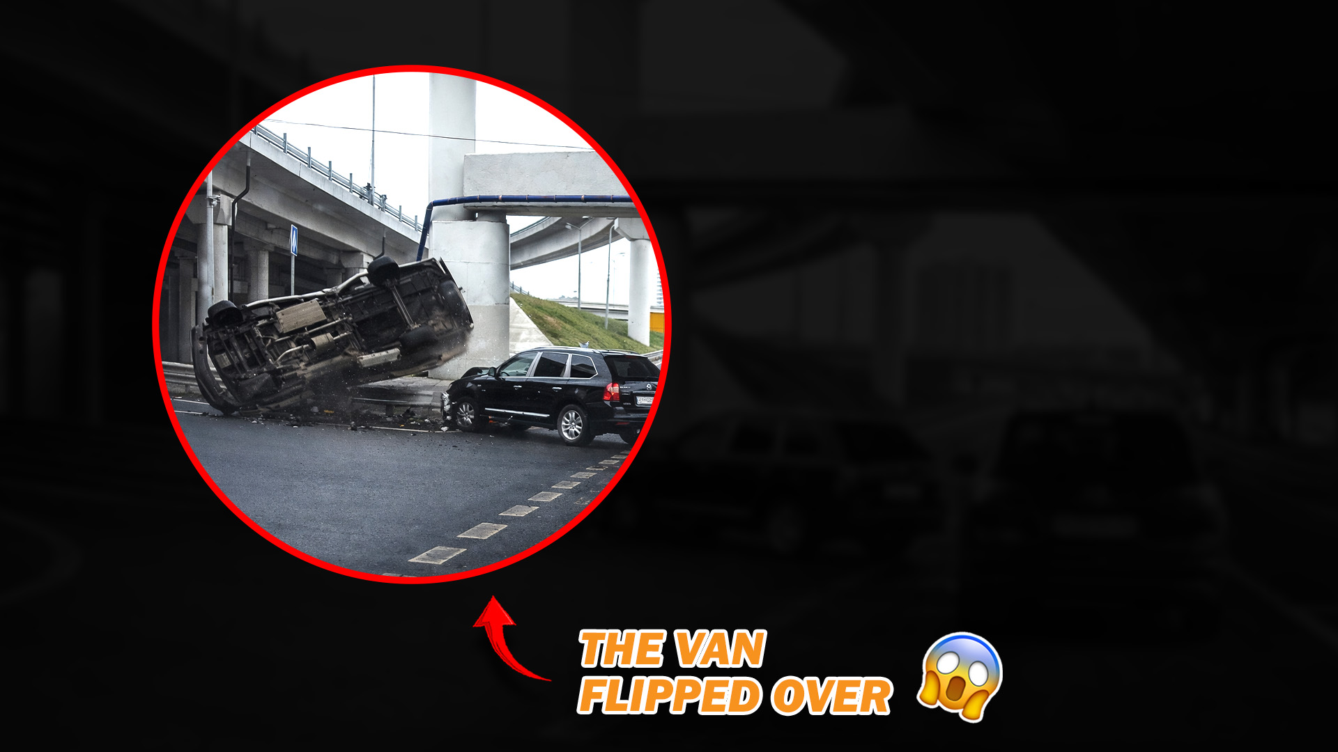 Speeding Van Crash Ends in a Flip Over