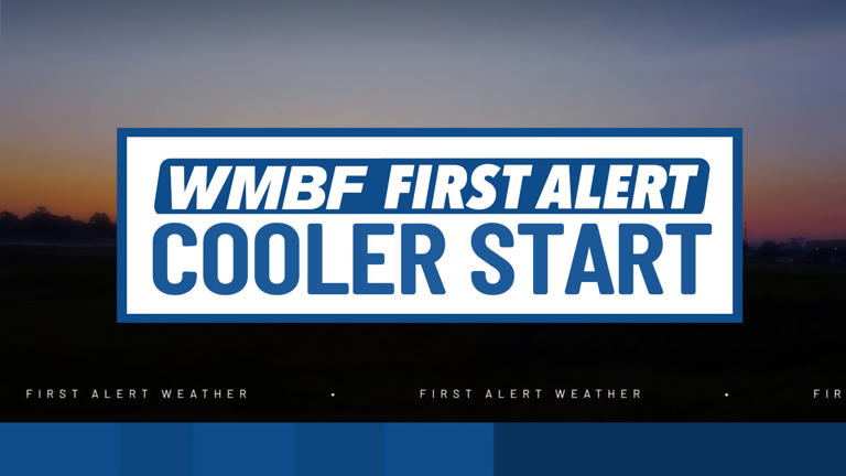 First alert: Cooler start to the week