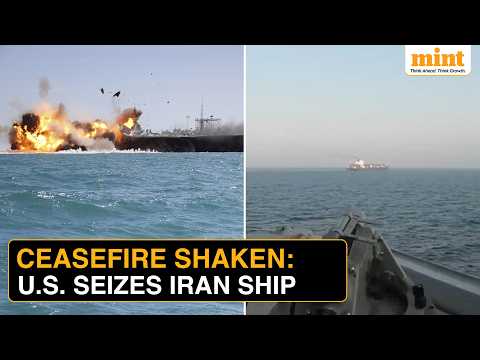 Ceasefire at risk, Trump says US seized Iranian vessel after naval ...