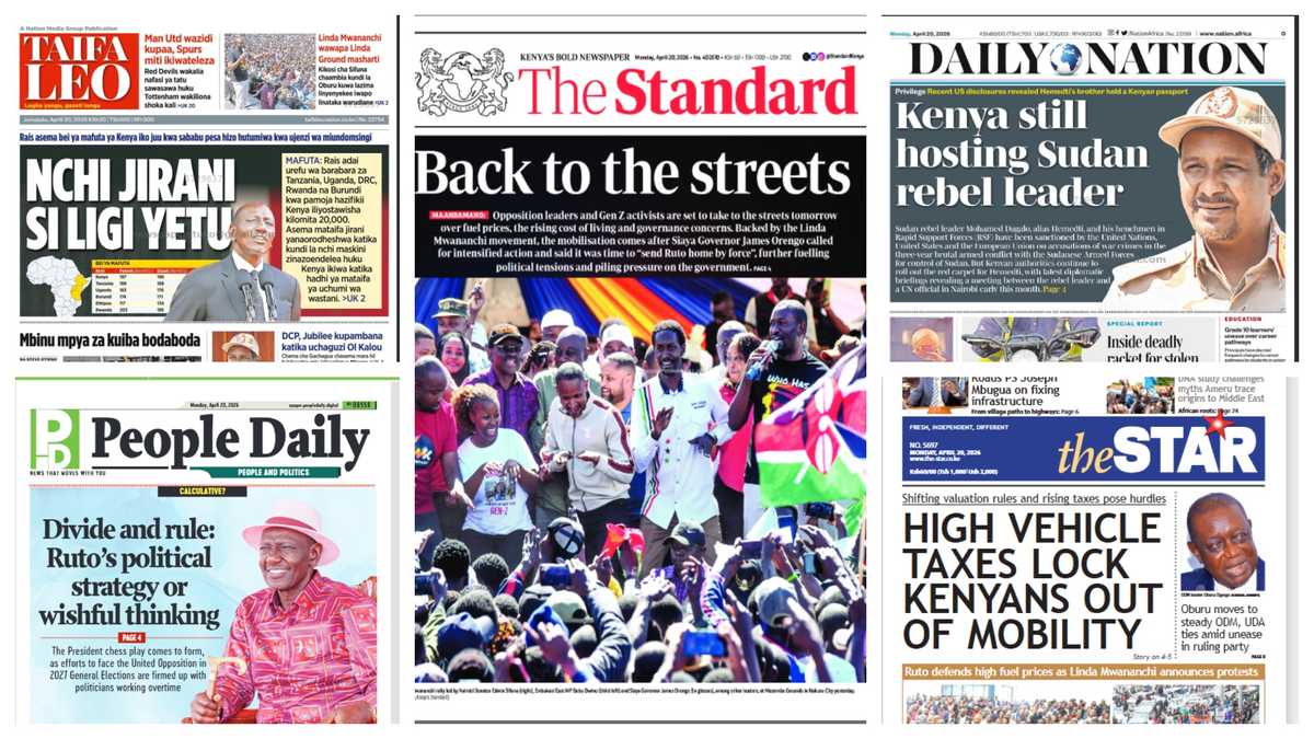 Kenyan newspapers review: Edwin Sifuna's Linda Mwananchi team announces ...