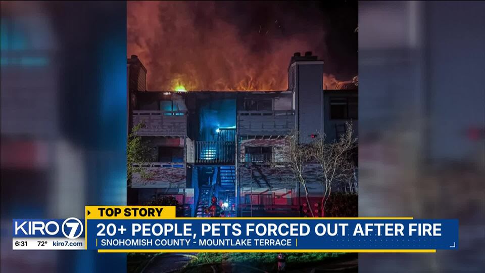 Video: 20 people displaced after fire