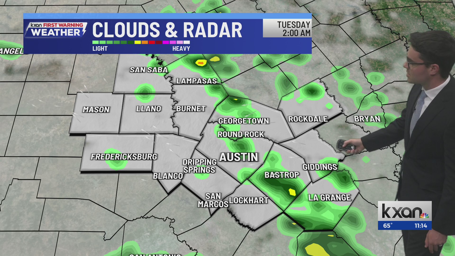 Showers and storms to start the workweek | KXAN weather forecast (Apr. 19)