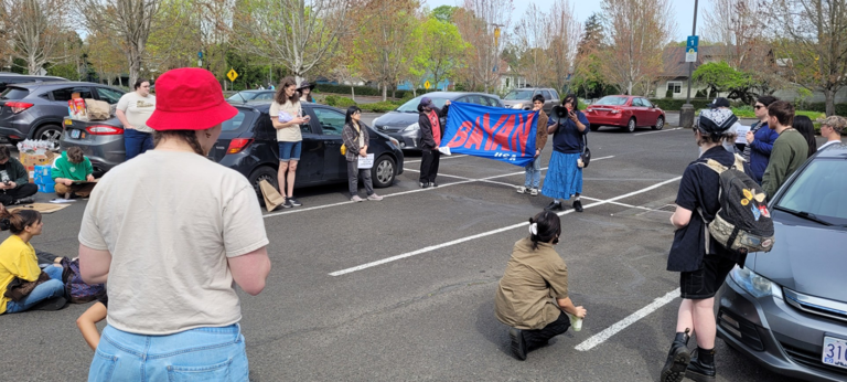 Portland activists protest against Iran war, US military exercises in ...
