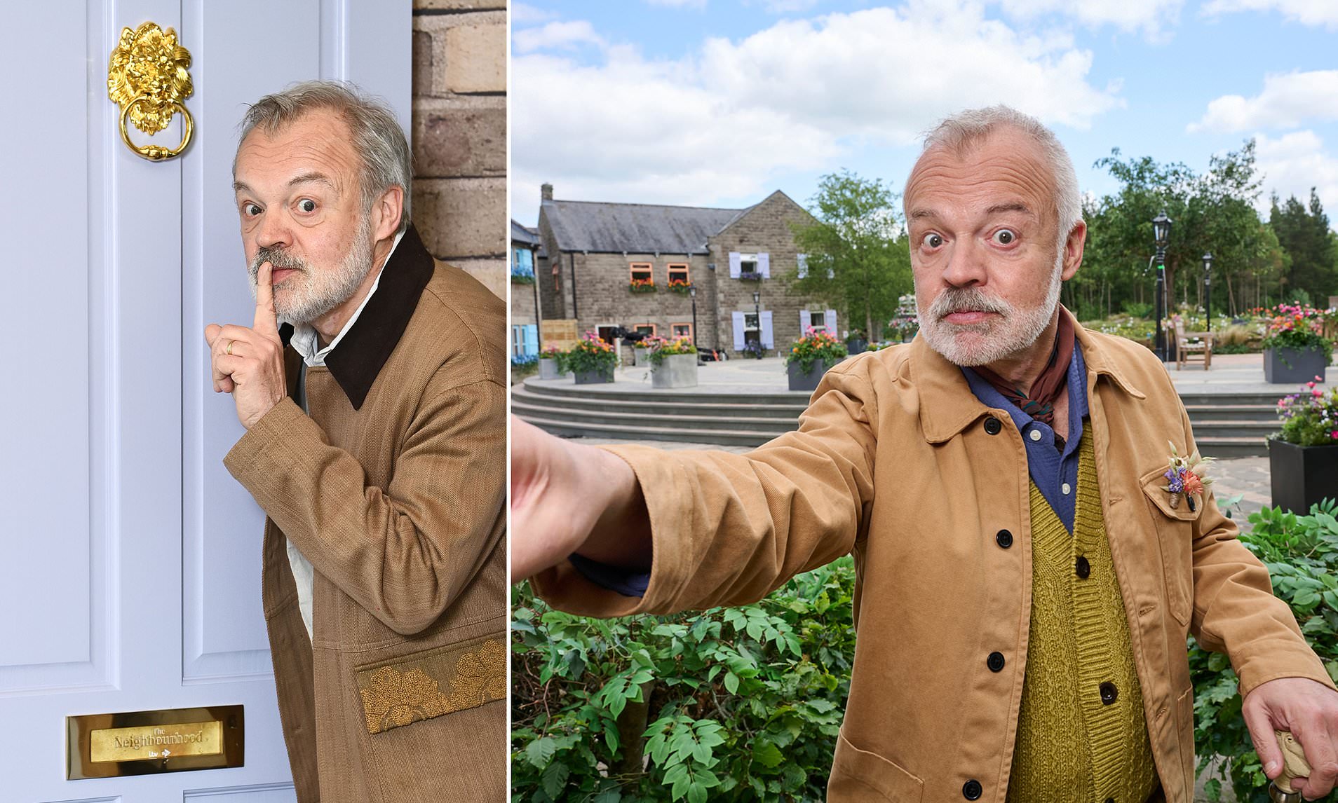 Inside Graham Norton's new show The Neighbourhood where families compete in backstabbing challenges