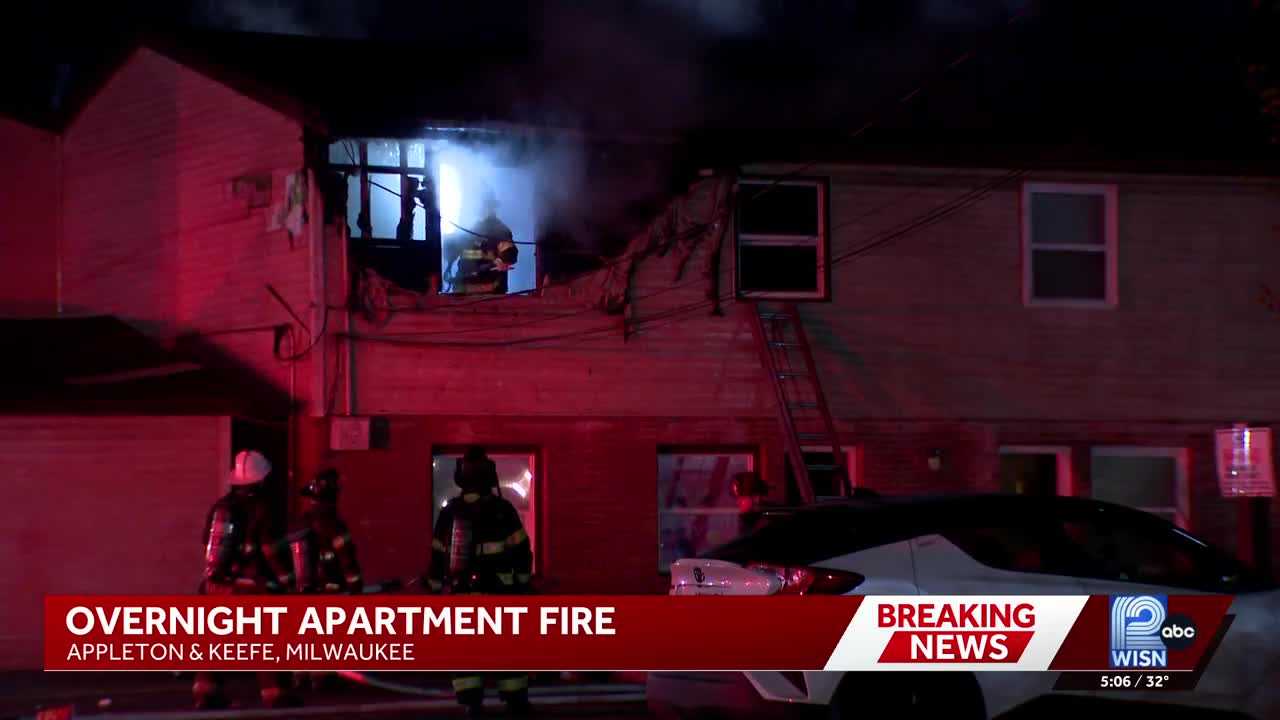 Dog rescued from Milwaukee apartment fire near Holy Cross Cemetery