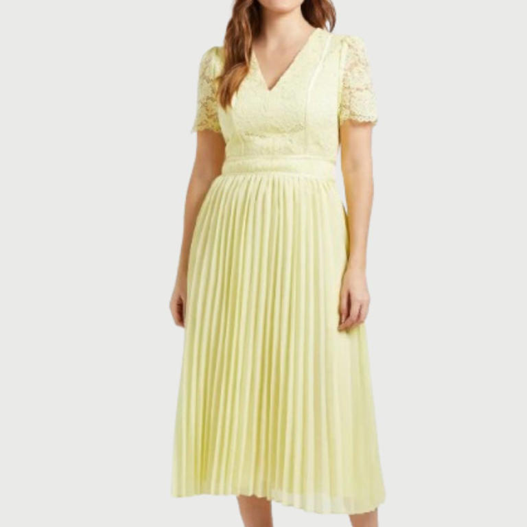 Kate Garraway's lemon sorbet midi dress is a delicious combination of  comfort and style