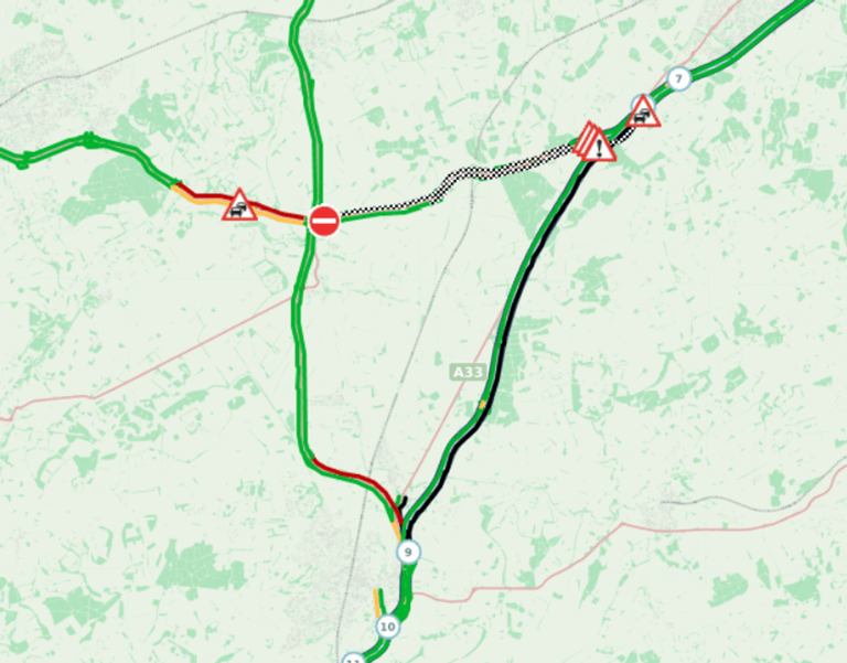 A303 crash: Rider rushed to hospital with 'serious and potentially life ...