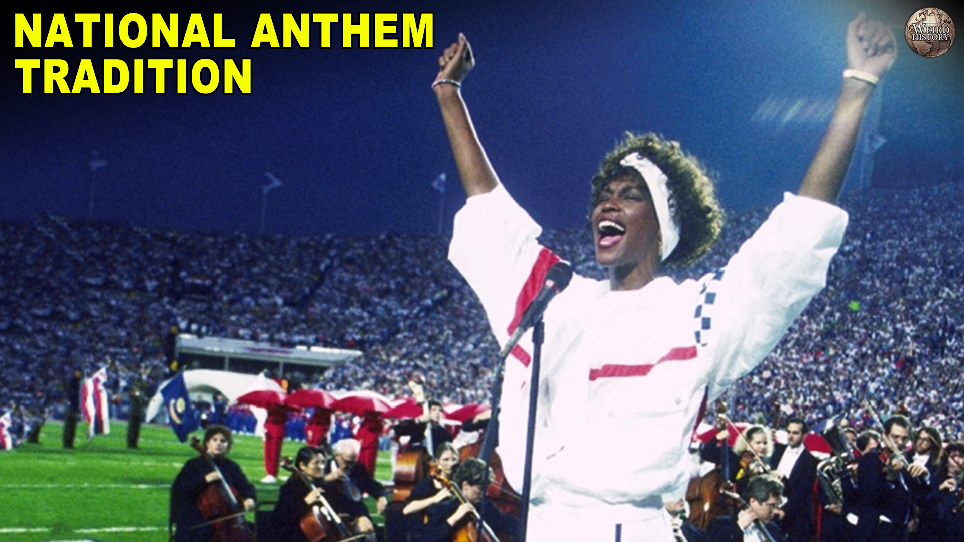 Why is the national anthem played at sporting events?