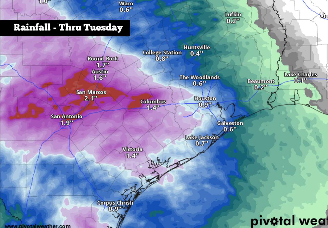 South Texas faces a rising flood threat Monday. Here's how much rain to ...
