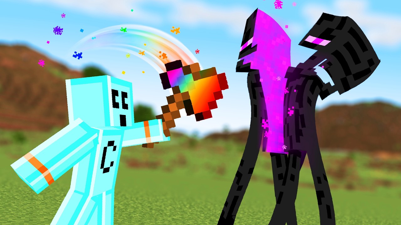 Opening up various Minecraft mobs to reveal their hidden loot