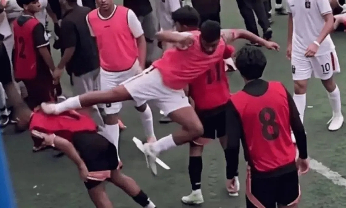 Violent post-match kung fu kick shocks Indonesian football