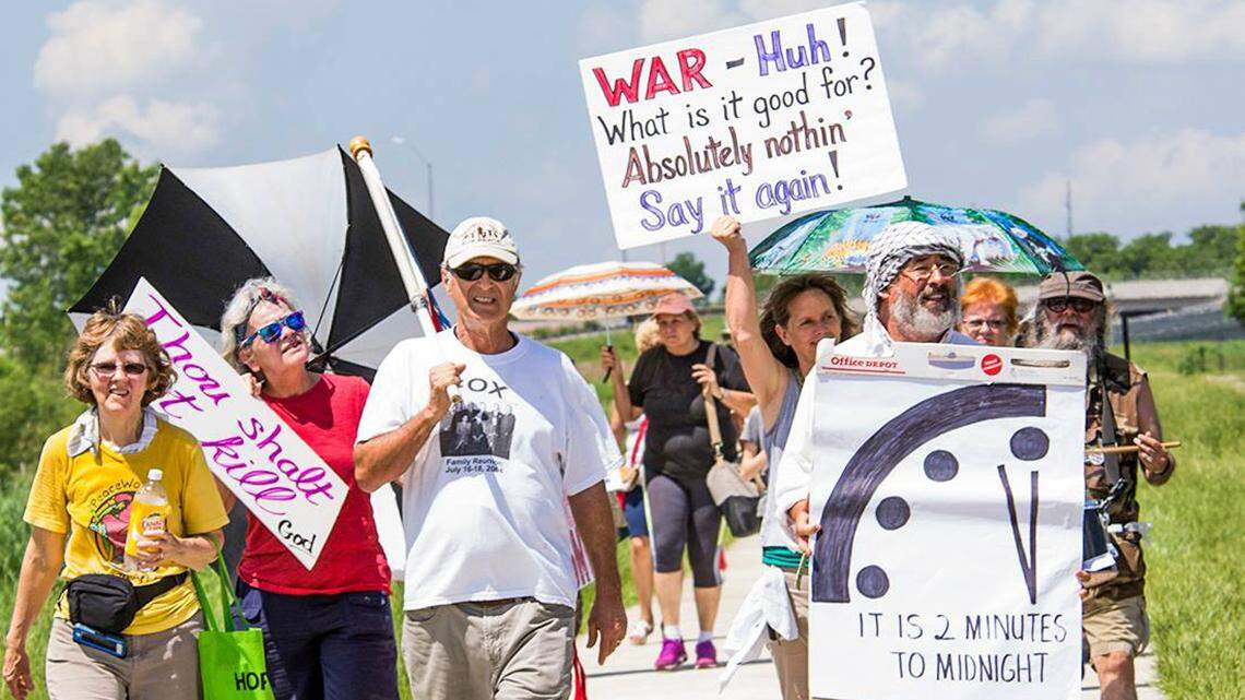 We protest nuclear weapons in Kansas City for our faith and morality ...
