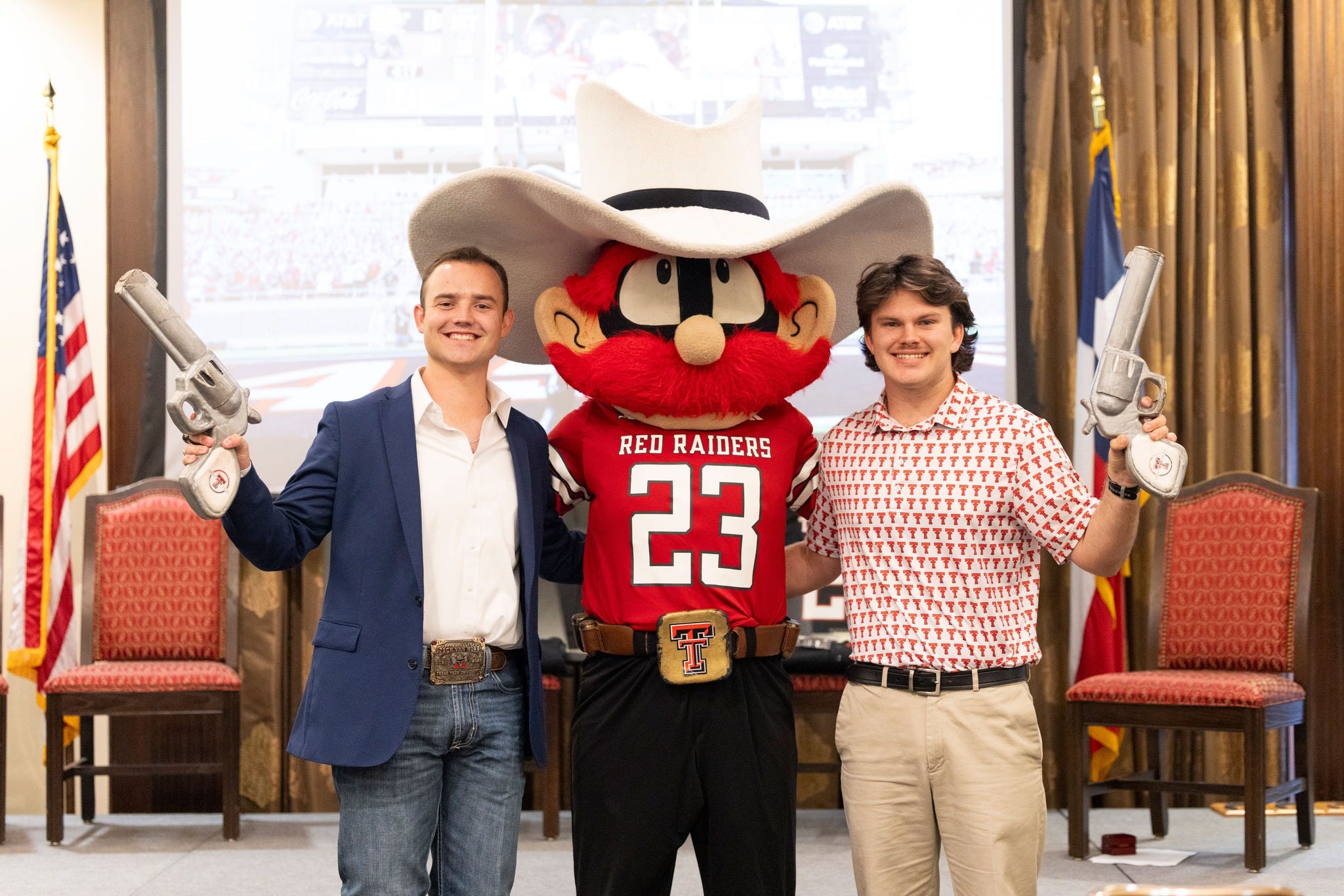 Texas Tech University unveils new Masked Rider, Raider Red