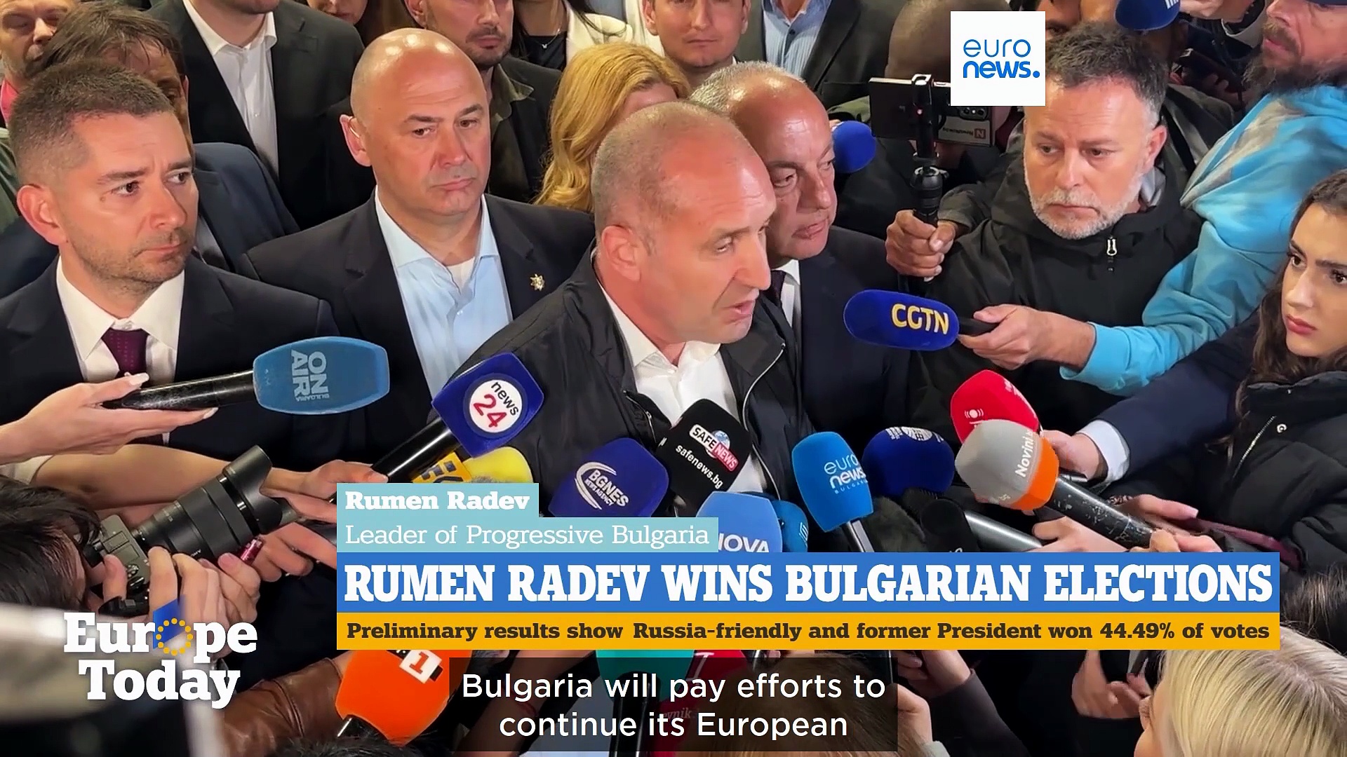 Europe today: Russia-friendly Radev wins in Bulgaria as Orbán hints at ...