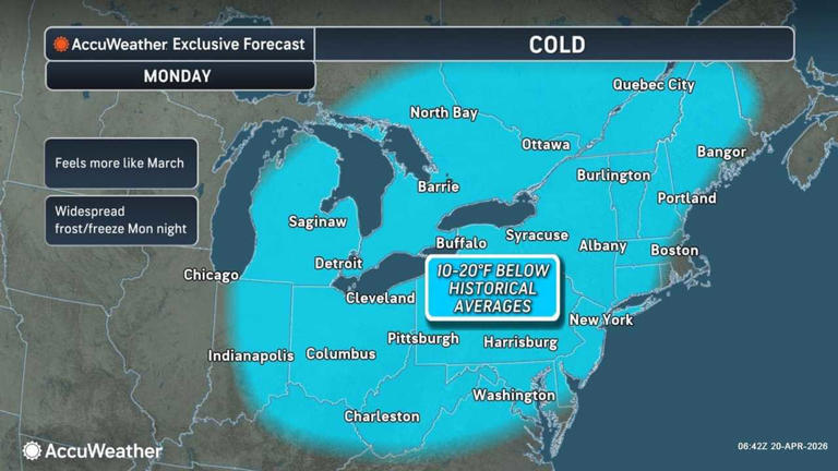 Frost, freeze risks hit Northeast as temperatures plunge: How long it ...