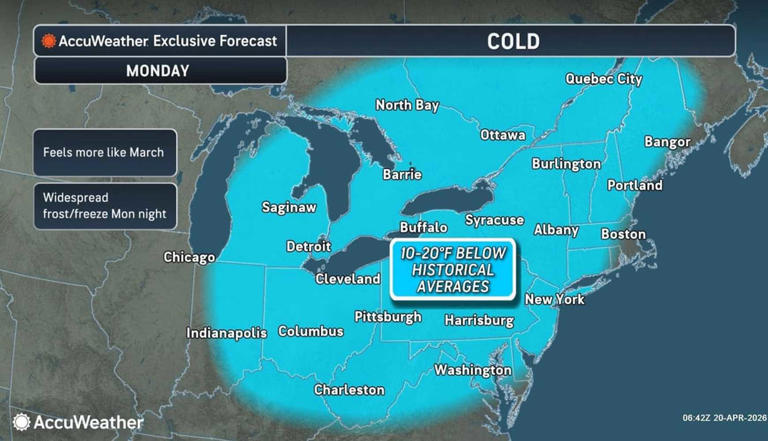 Frost, freeze risks hit Northeast as temperatures plunge: How long it ...