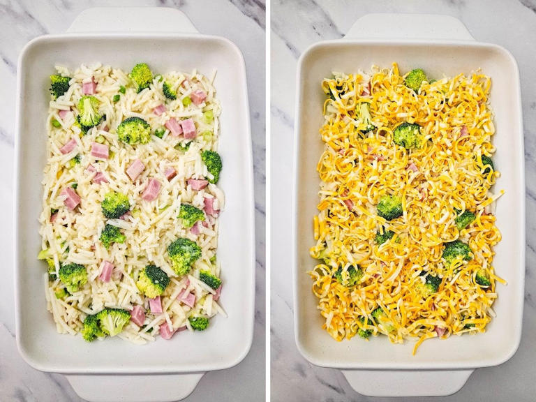 Ham and broccoli breakfast casserole