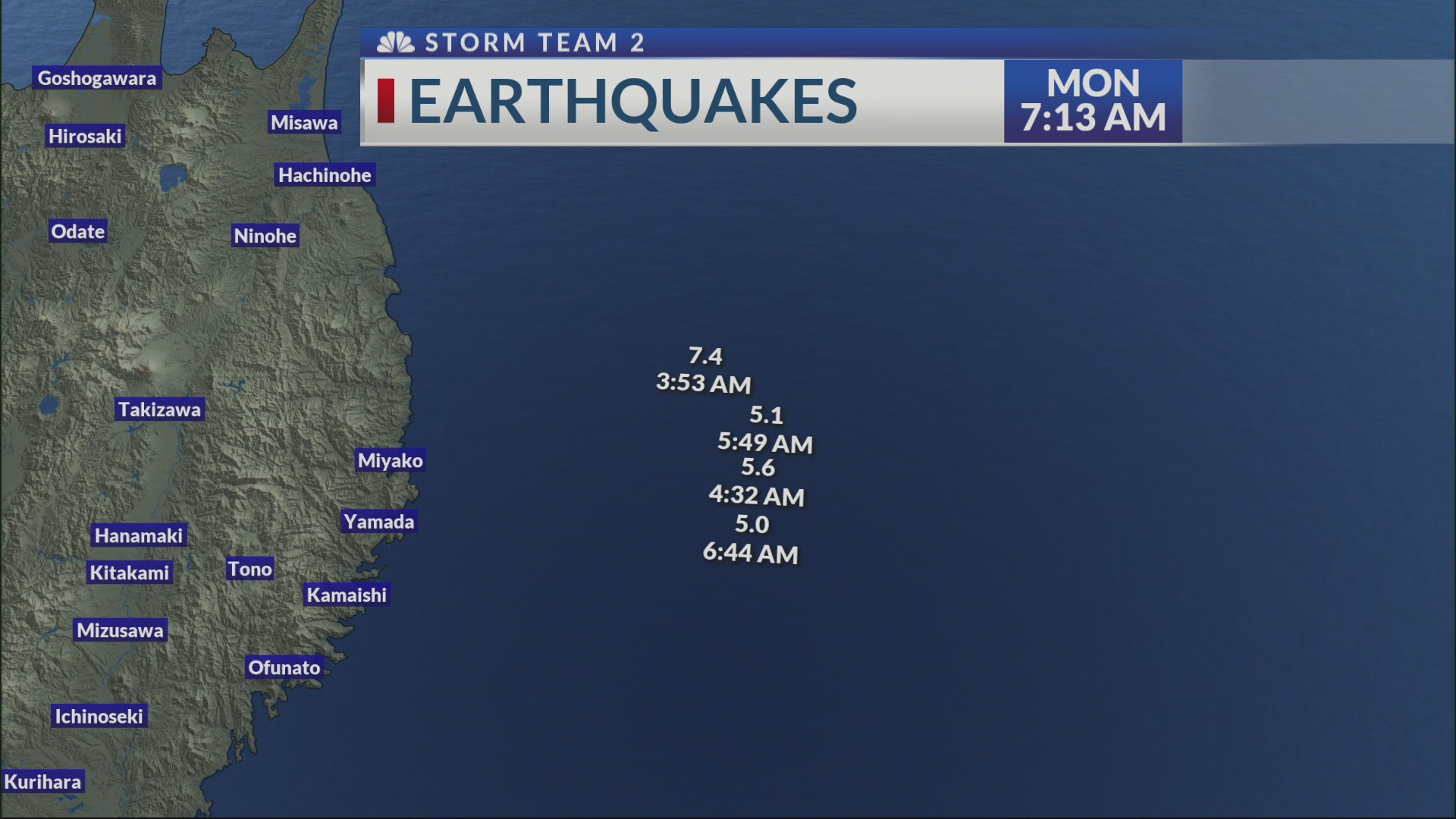 Large quakes rattle near Japan